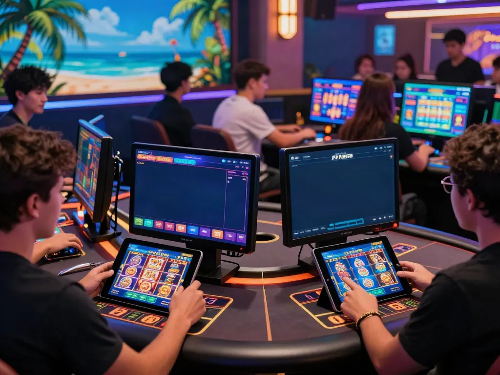 Engaged players enjoying the vibrant online gaming experience at five88's live casino.