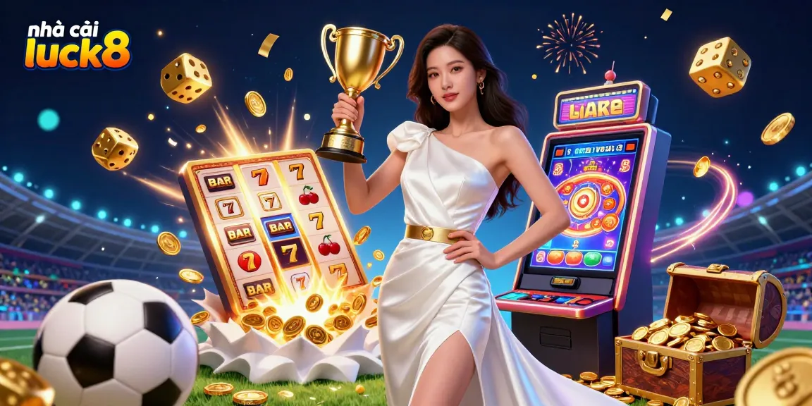 Win big at nhà cái luck8 with a stunning jackpot explosion and immersive sports betting icons.
