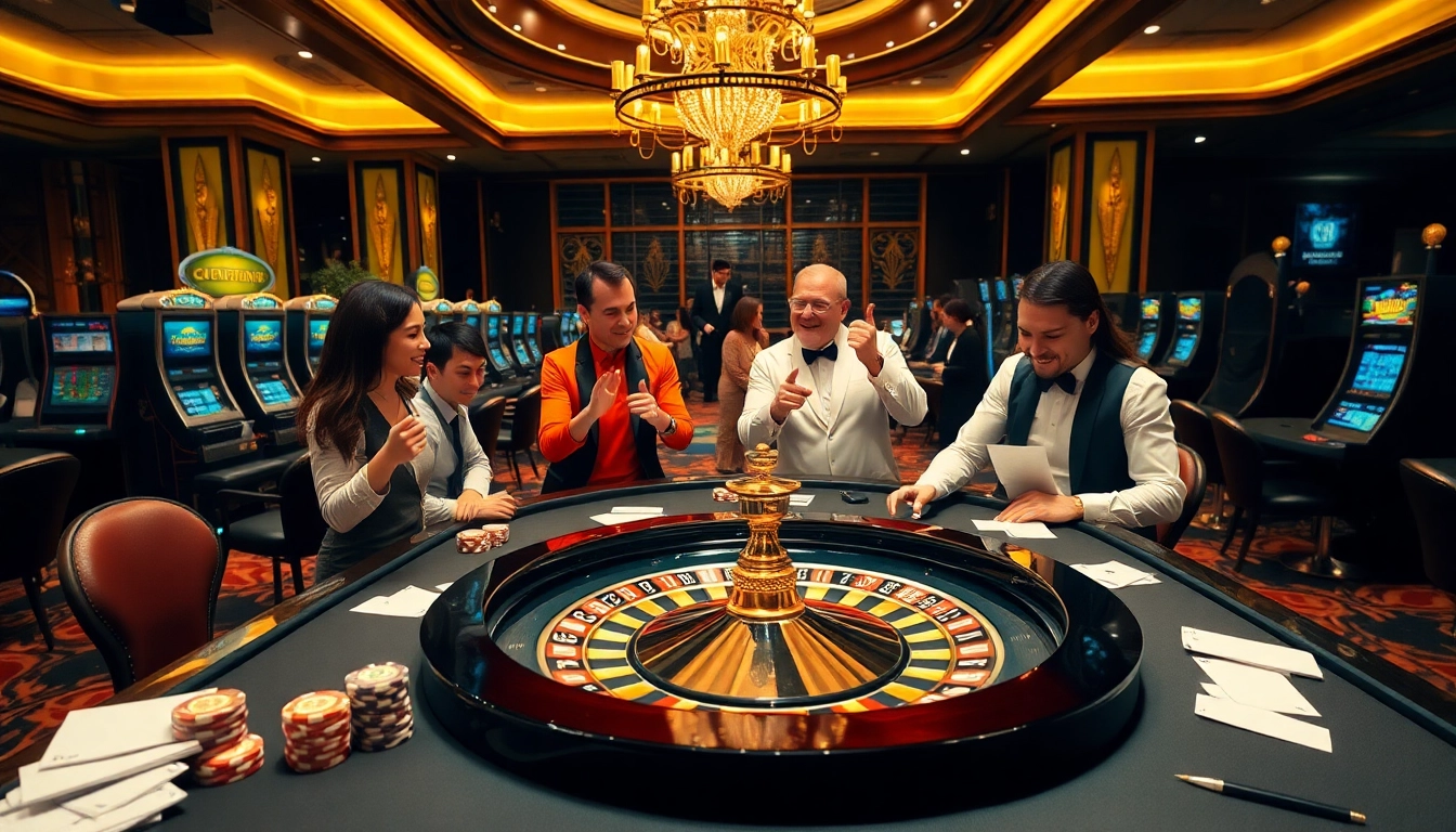 Experience the thrill of betting at debet net with vibrant casino tables and professional players.