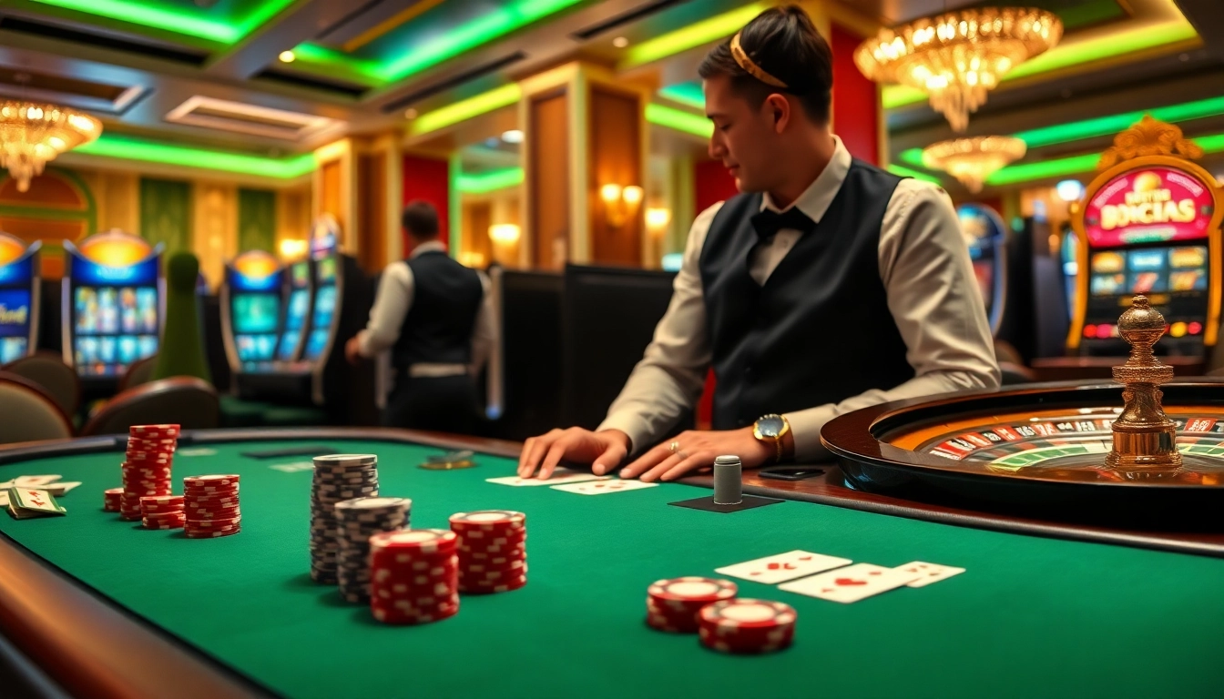 Experience red88 betting at a vibrant casino table, with poker chips and cards enhancing the thrill.