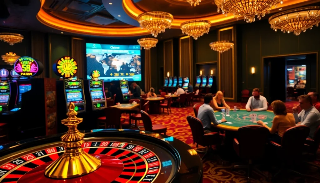 Experience thrilling casino action at https://s8s8.org/ with vibrant gaming tables and players engaged in strategizing bets.